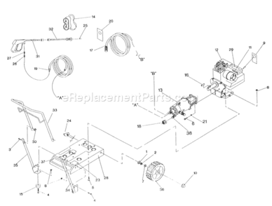 Part Location Diagram of 87627GS Generac PUMP, ANNOVI, 1400PSI@2.0GPM